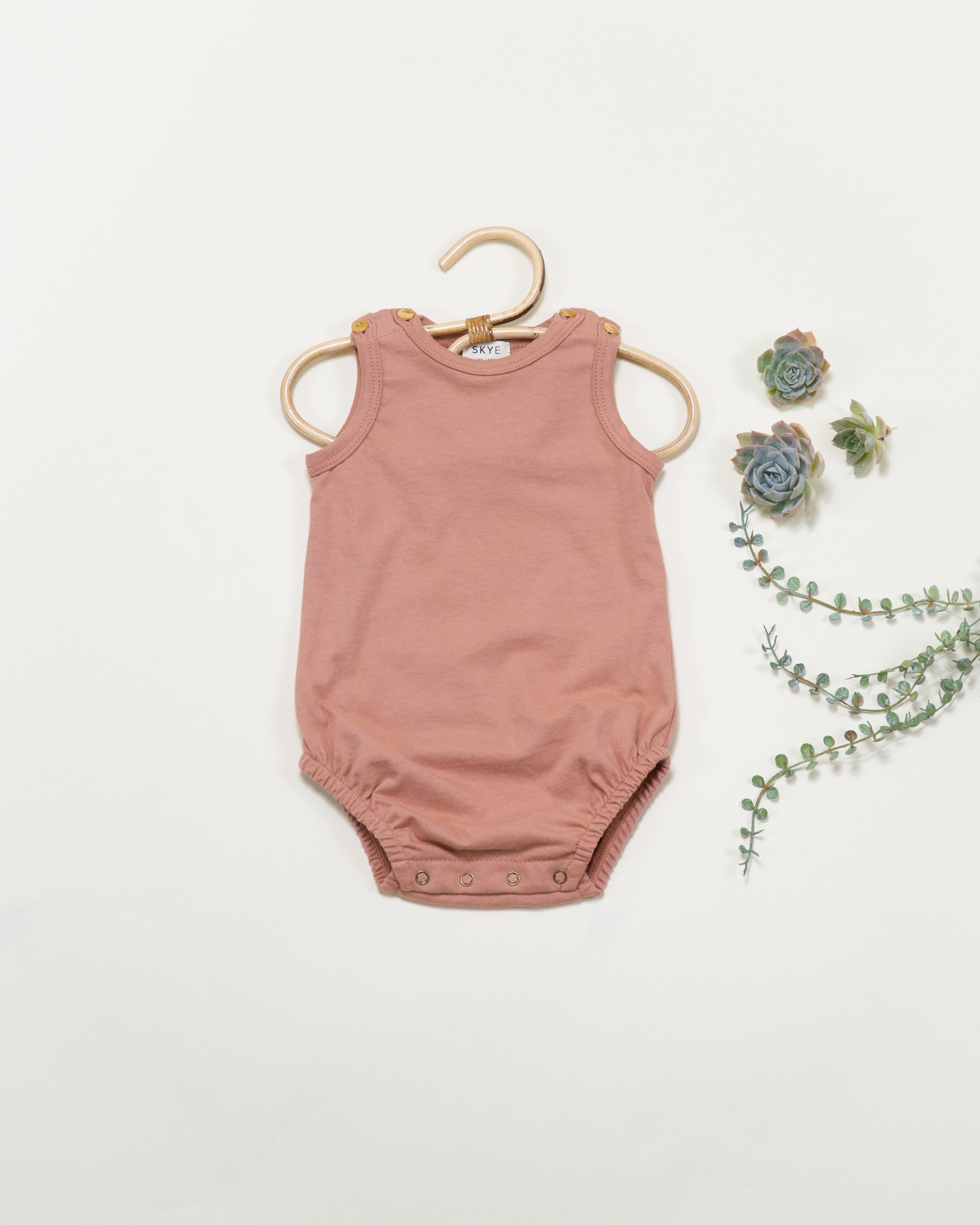 bubble onesie || terracotta