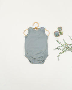 bubble onesie || sage