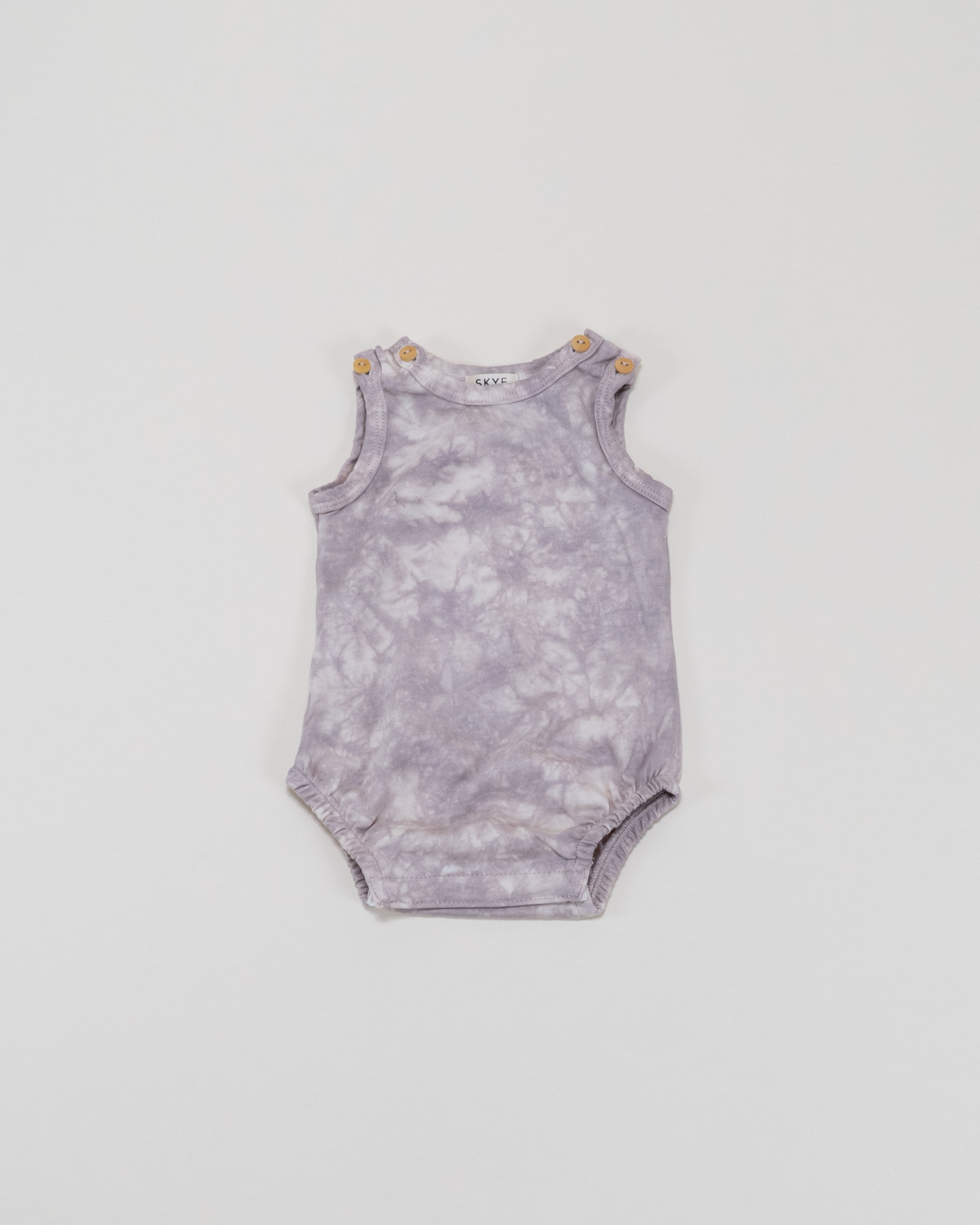 bubble onesie || lilac marble