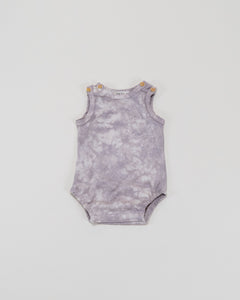 bubble onesie || lilac marble