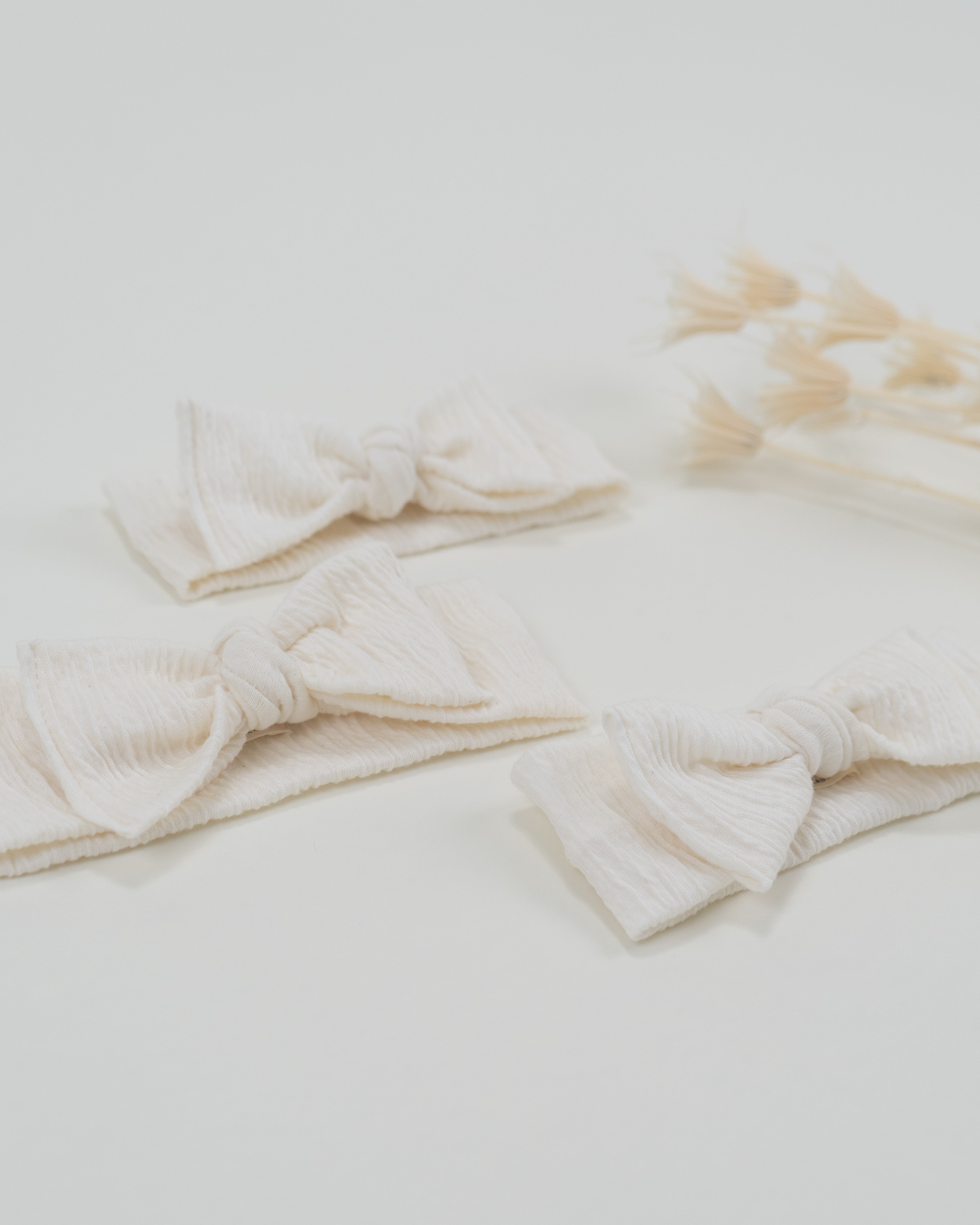 hadley knot headband || textured flax